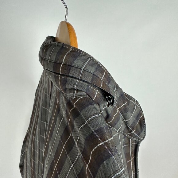 UNIS Italian Plaid Bomber Jacket, XS - Picture 8 of 9
